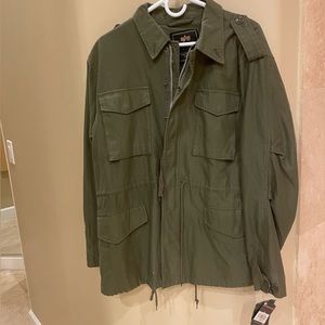 Alpha Industries Men's Olive Green Field Coat